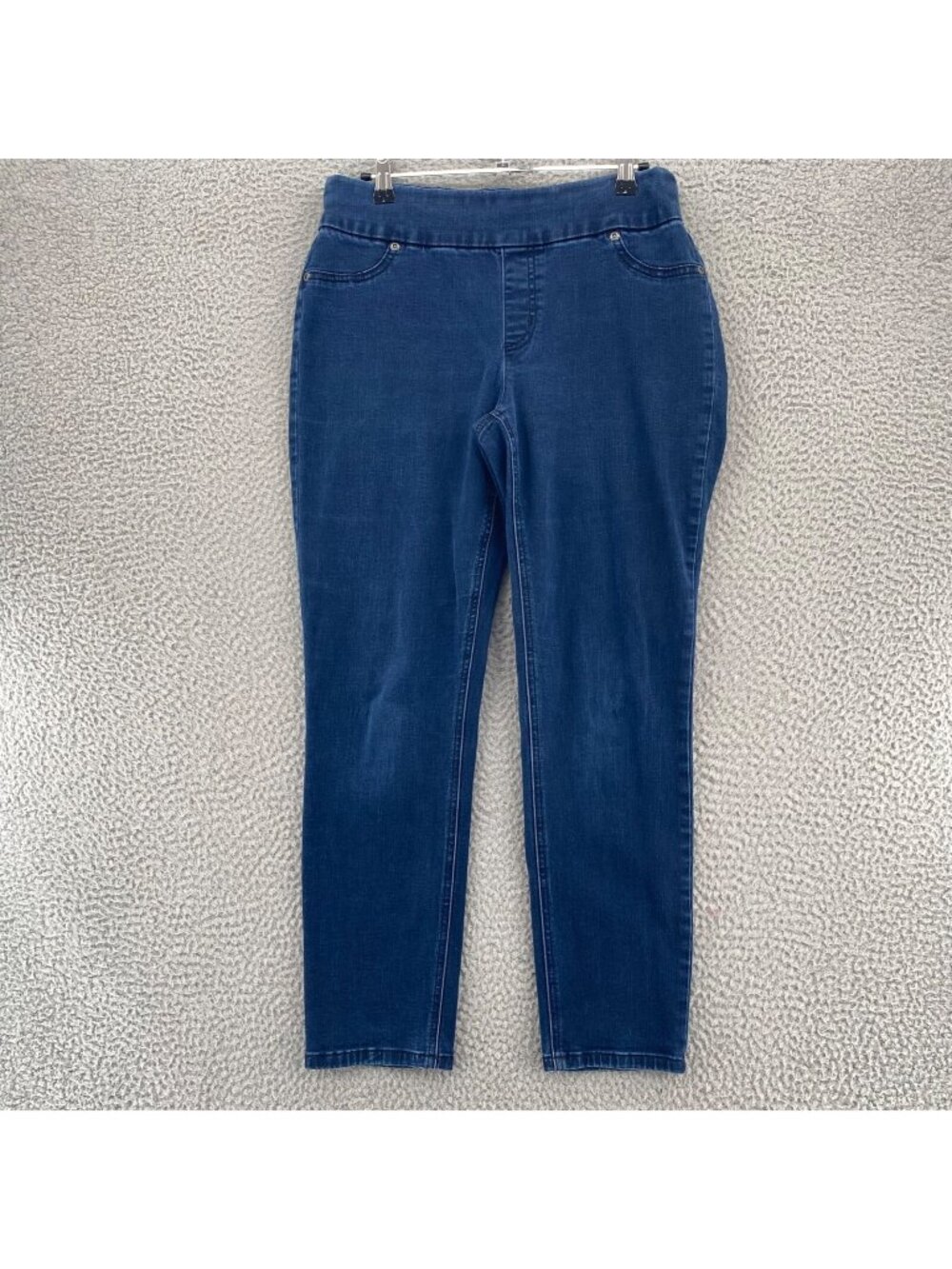Chicos Jeans Womens 0 US 4 Blue Perfect Stretch Slim Ankle Jeggings Dark Wash*